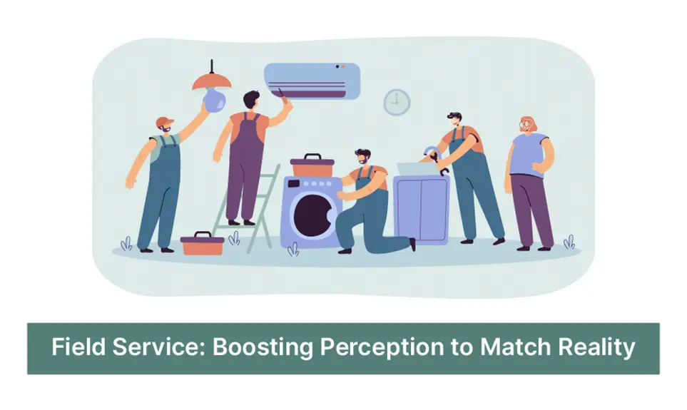 Field service technicians installing and repairing home appliances including lighting, AC, washing machine, and dishwasher