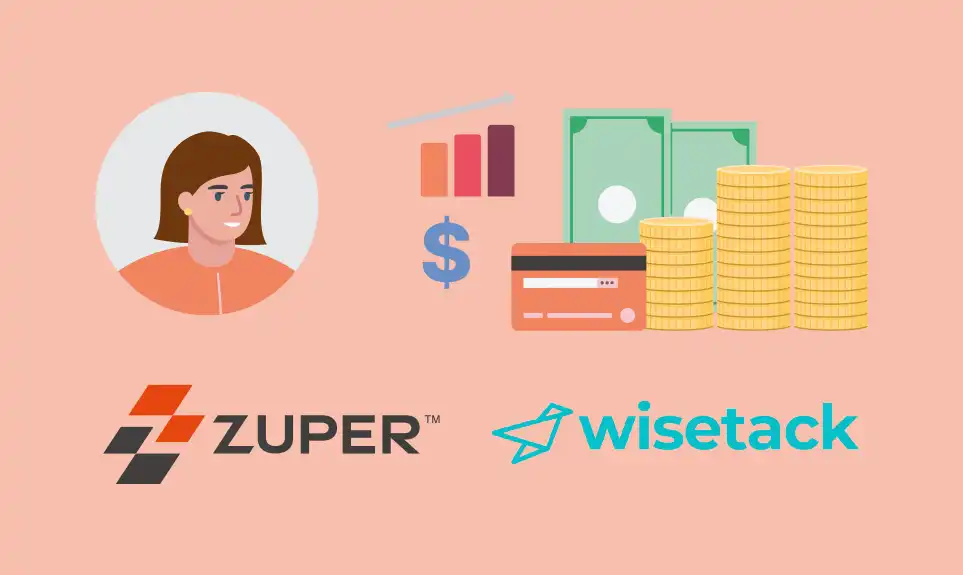 Zuper and Wisetack integration for field service payment processing with credit cards and financing options