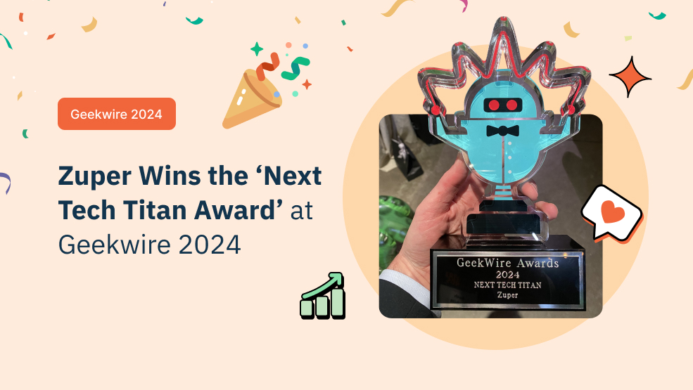 Zuper wins Next Tech Titan trophy at GeekWire Awards 2024