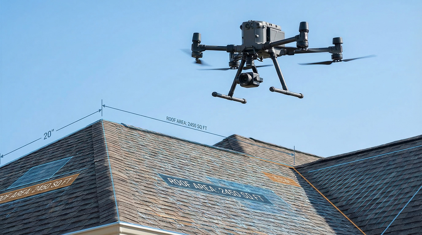 Roofing software for drones AI